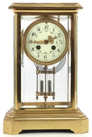 TIFFANY & CO BRASS MANTLE CLOCK