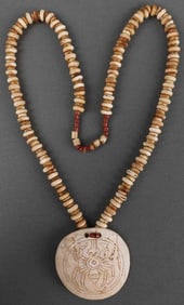 NATIVE AMERICAN SHELL GORGET