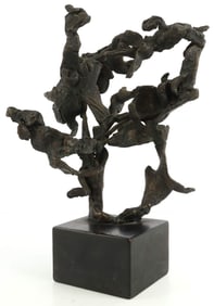 SYLVIA WEIS ABSTRACT BRONZE 14 INCHES