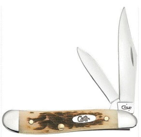 CASE POCKET KNIFE TESTED XX AMBER BONE PEANUT