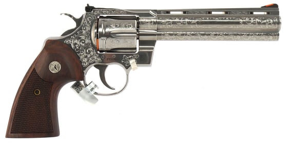 COLT PYTHON FACTORY CUSTOM ENGRAVED REVOLVER