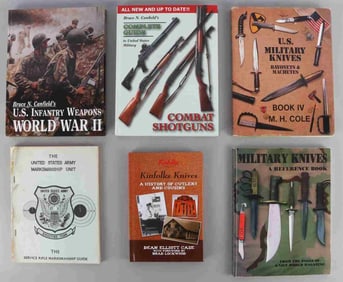 LOT OF 6 GUN AND KNIFE COLLECTOR BOOKS