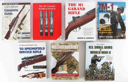 LOT OF 7 MILITARY FIREARM COLLECTOR BOOKS