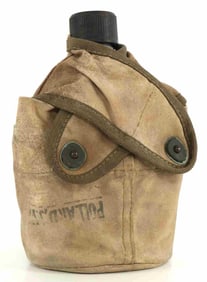 WWII MODEL 1910 CANTEEN STAMPED POLLARD LONG FLAPS