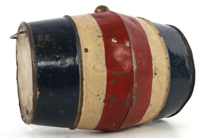 FRENCH FRANCO-PRUSSIAN TRICOLOR GUNPOWDER FLASK