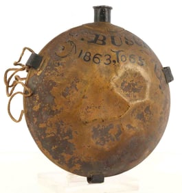 CIVIL WAR NAMED 1858 SMOOTH SIDE CANTEEN
