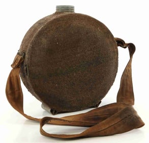 US CIVIL WAR CONFEDERATE TIN DRUM CANTEEN