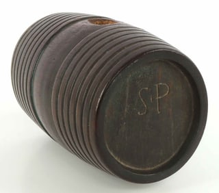 REVOLUTIONARY WAR WOODEN RUNDLET CANTEEN KEG