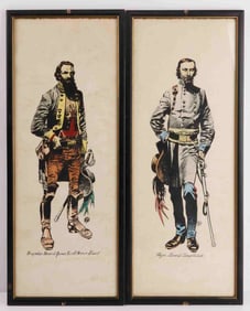 JEB STUART & GEORGE PICKETT ART PRINTS JACK DAVIS