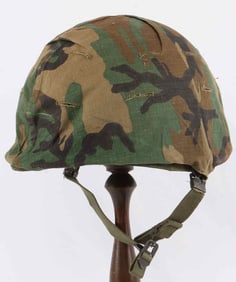 US M1 HELMET EURO WOODLAND CAMO COVER & CMP LINER