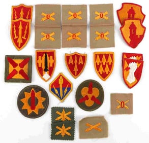 23 PCS COLD WAR US AIR DEFENSE MISSILE PATCH LOT