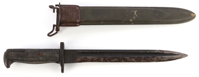 WWII US M1 GARAND UFH BAYONET WITH SCABBARD