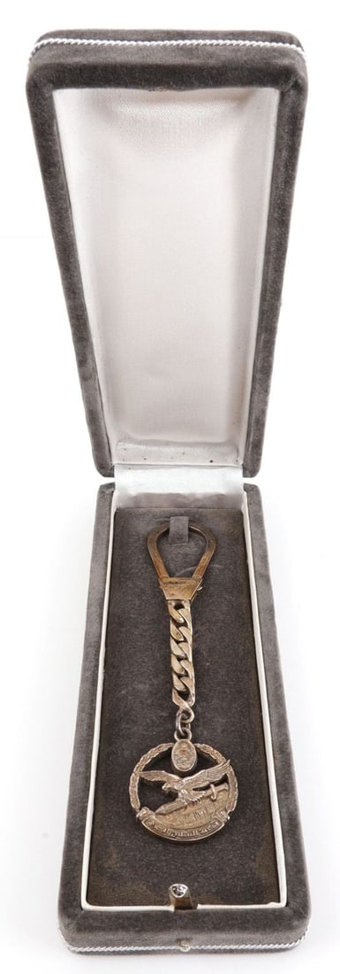 EGYPTIAN AIR FORCE KEY CHAIN WATCH FOB: 5.5-inch fob. Includes case. As photographed.