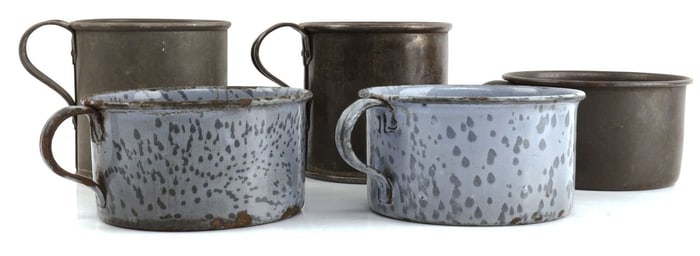 LOT 5 SPANISH AMERICAN CIVIL WAR U.S DRINKING CUPS