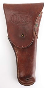 WWII US ARMY M1916 BOYT 1942 LEATHER HOLSTER