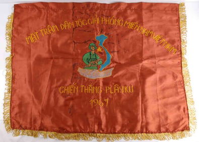 LARGE VIETNAM WAR VIET CONG CAMPAIGN FLAG