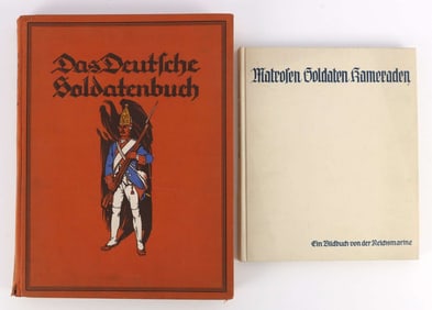 LOT OF WWII GERMAN SAILOR AND SOLDIER BOOKS