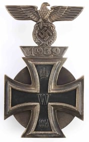 WWI GERMAN IRON CROSS WITH WWII SPANGE