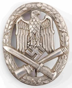 WWII GERMAN GENERAL ASSAULT BADGE