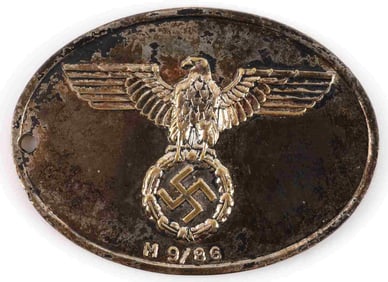 WWII GERMAN GESTAPO POLICE IDENTIFICATION BADGE