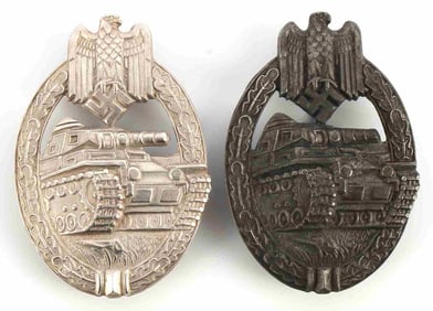 WWII GERMAN PANZER ASSAULT BADGES