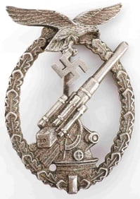WWII GERMAN THIRD REICH LUFTWAFFE FLAK BADGE