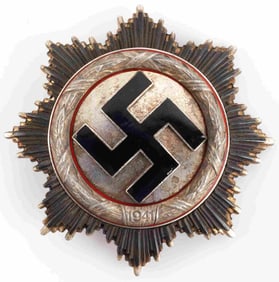 WWII THIRD REICH GERMAN CROSS IN SILVER
