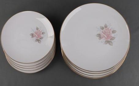 LOT OF 9 MIX 8 TO 10 INCH NORITAKE PLATES
