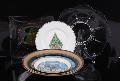 PLATTER BOWL CHRISTMAS PLATE LOT