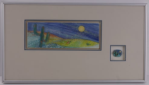 MARGARET MICHEL PAINTING & SMALL SCULPTURE CACTUS