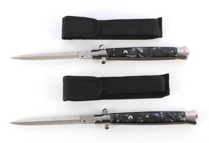 2 AKC ITALY SWITCHBLADE KNIFE LOT NEW