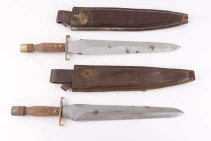2 ARKANSAS TOOTHPICK KNIFE LOT EACH 18 INCHES