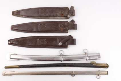 KNIFE SWORD BAYONET SCABBARD ONLY LOT OF 6