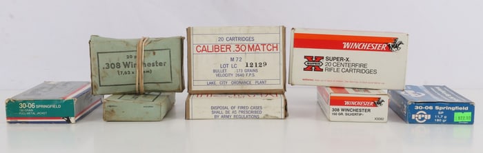 160 RDS 308 WIN & 30-06 SPRG LAKE CITY MATCH AMMO