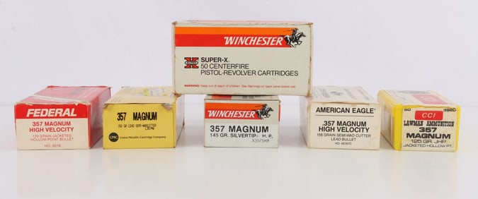 250 RDS .357 MAGNUM JHP & SWC REVOLVER AMMO