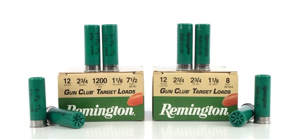 50 ROUNDS REMINGTON 12 GAUGE GUN CLUB TARGET LOADS