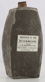 US CIVIL WAR MEDICAL CANTEEN WITH POISON LABEL