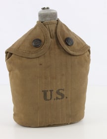 WWI US MODEL 1910 CANTEEN RIMMED EAGLE DESIGN RIA