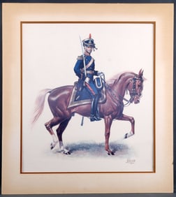 ARGENTINE CAVALRY OFFICER LITHO JOSE LUIS SALINAS