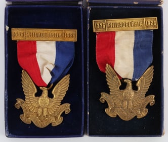 US SESQUICENTENNIAL WOMENS COMMITTEE BADGES