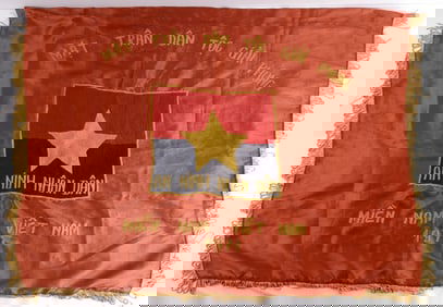 LARGE VIETNAM WAR VIET CONG CAMPAIGN FLAG