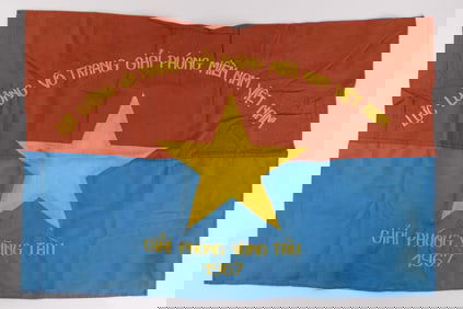 VIETNAM WAR VIET CONG CAMPAIGN FLAG