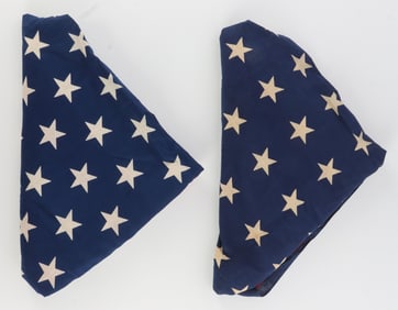 TWO 48 STAR FLAG LOT EACH 36 X 56 INCHES