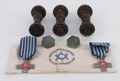 WWII GERMAN THIRD REICH JEWISH ITEMS LOT OF 7