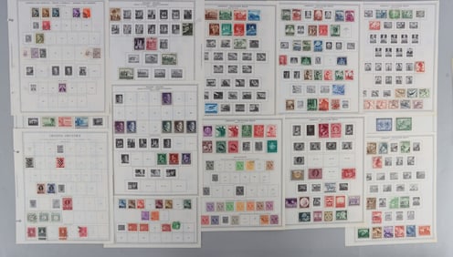 WWII THIRD REICH GERMANY POLAND CZECH STAMPS