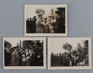 WWII GERMAN REICH HITLER PHOTOGRAPHS LOT OF 3