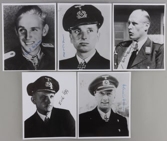 WWII GERMAN REICH SIGNED PHOTOS FROM WEHRMACHT
