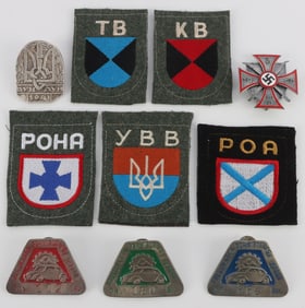 WWII GERMAN REICH ORGANIZATION BADGES COSSACK