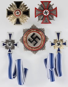 WWII GERMAN THIRD REICH BADGES GERMAN CROSS LOT 5
