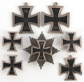 WWII GERMAN THIRD REICH IRON CROSS LOT OF 7